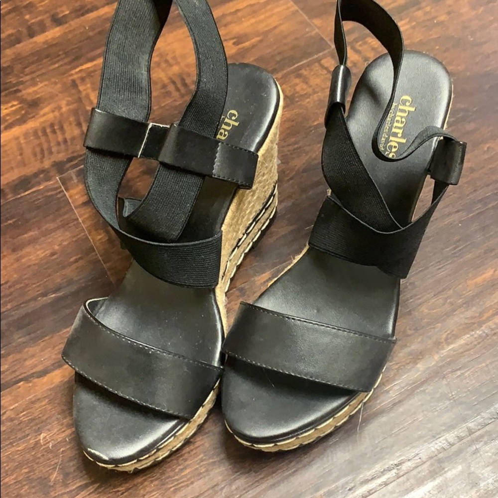 Black Wedges - women’s size 7.5